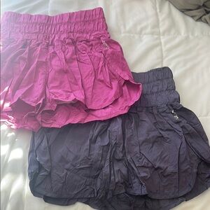 Pink and Purple free people shorts